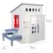 KidKraft White Modern Outdoor Wooden Playhouse with Picnic Table, Mailbox & Outdoor Grill